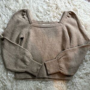 Anthropology balloon sleeve sweater